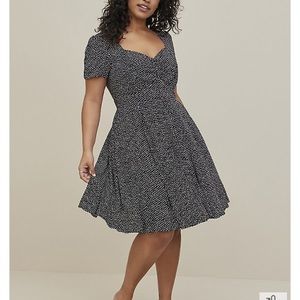 Torrid polka dot retro dress